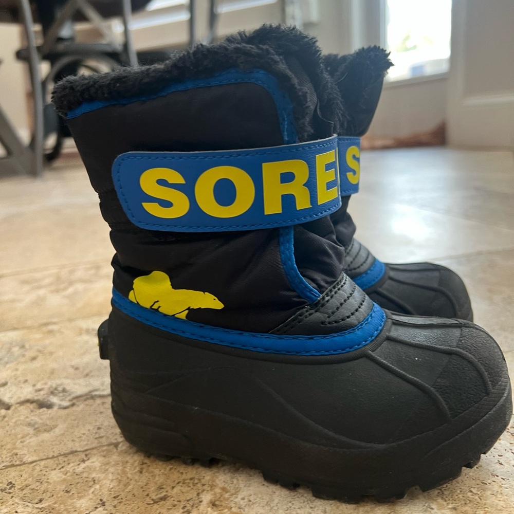 Sorel Kids Boots - Black and Blue